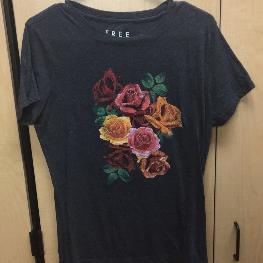 Floral graphic tee